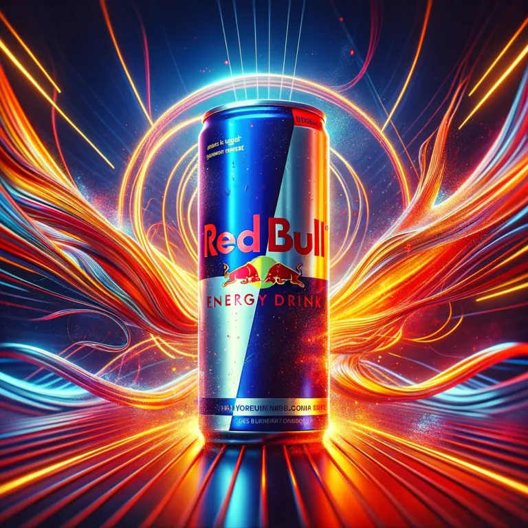 Bull energy drink can with iconic logo and blue and silver design.